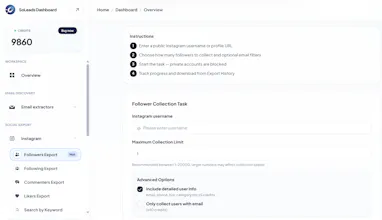 IG Follower Export Tool - SoLeads.ai gallery image