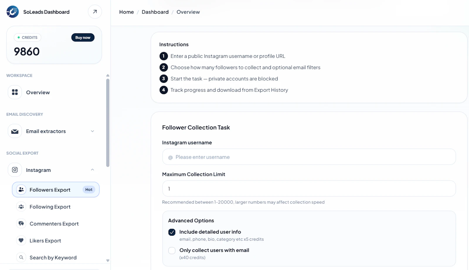IG Follower Export Tool - SoLeads.ai screenshot 4
