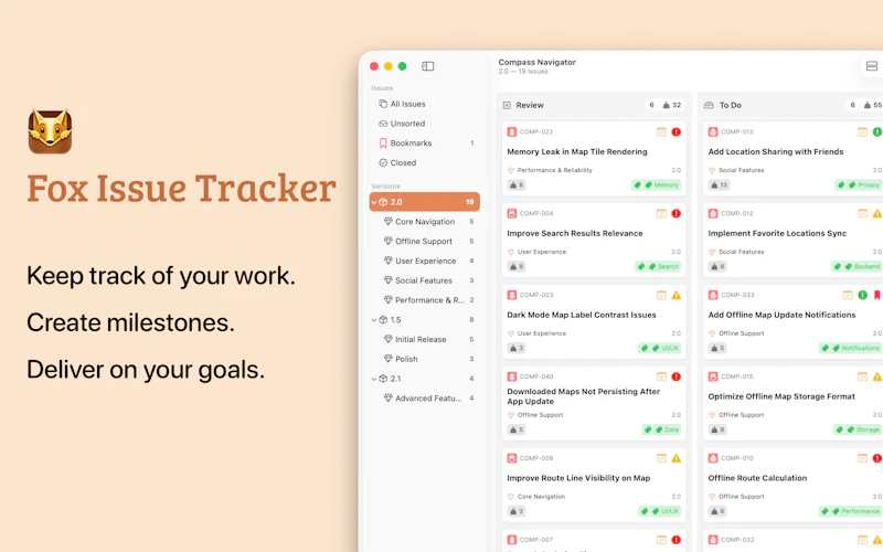 Fox Issue Tracker 4 screenshot 1