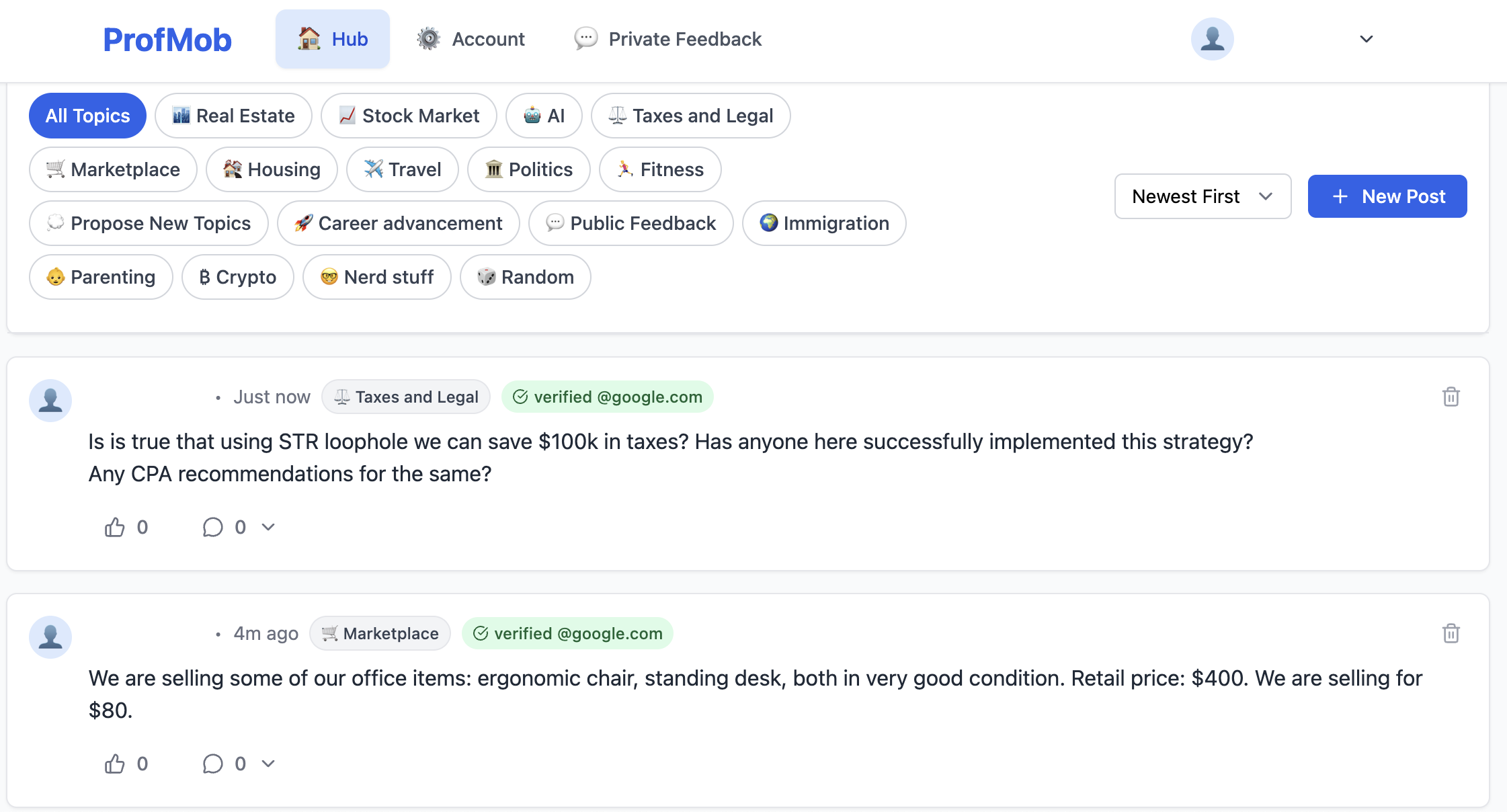 Média Profmob - Forums / Marketplace pour les professionnels vérifiés avec un accès à vie 1