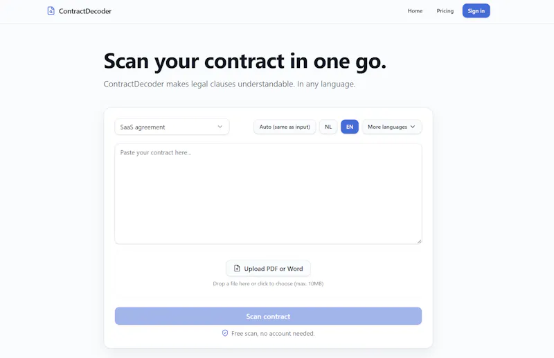 Contract Decoder screenshot 3