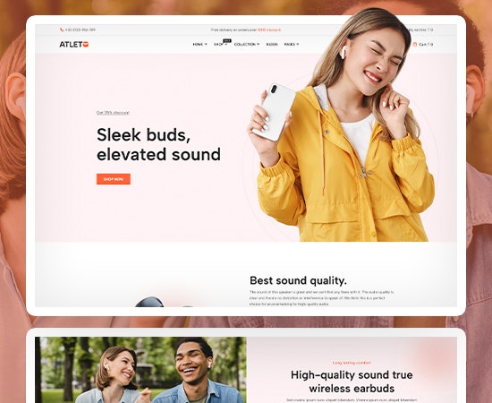 운동 선수 - 반응 형 다목적 전자 상거래 Shopify 테마 미디어 6