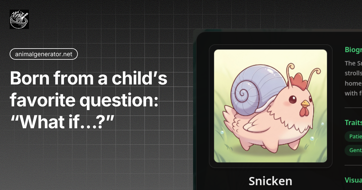 Animal Generator - Main screenshot showing features and interface