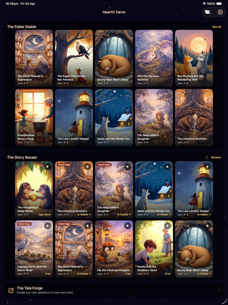Hearth Yarns screenshot 2