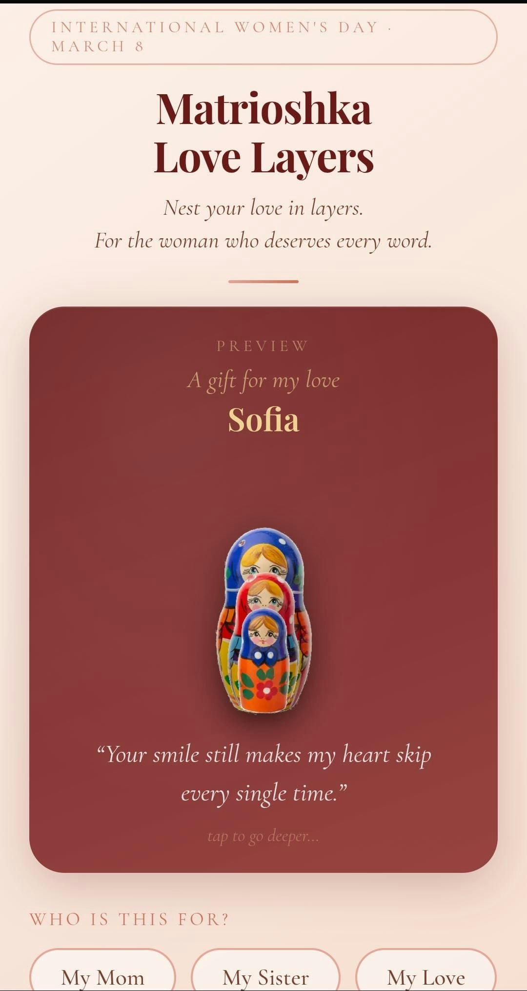 Matrioshka Love Layers gallery image