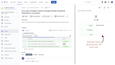 Backlog prioritization for jira (pro) gallery image