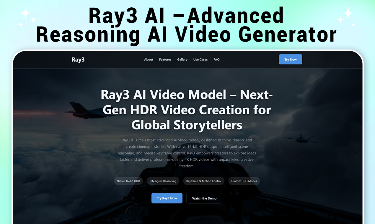Média Ray3 AI - Ray3 AI - plate-forme de création vidéo professionnel 2