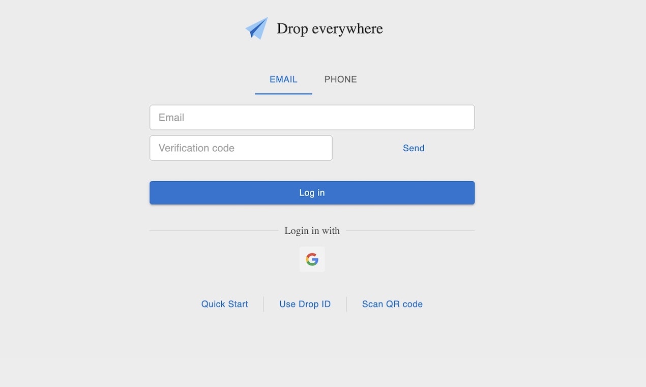 Drop everywhere - Screenshot 3 showing product features and functionality