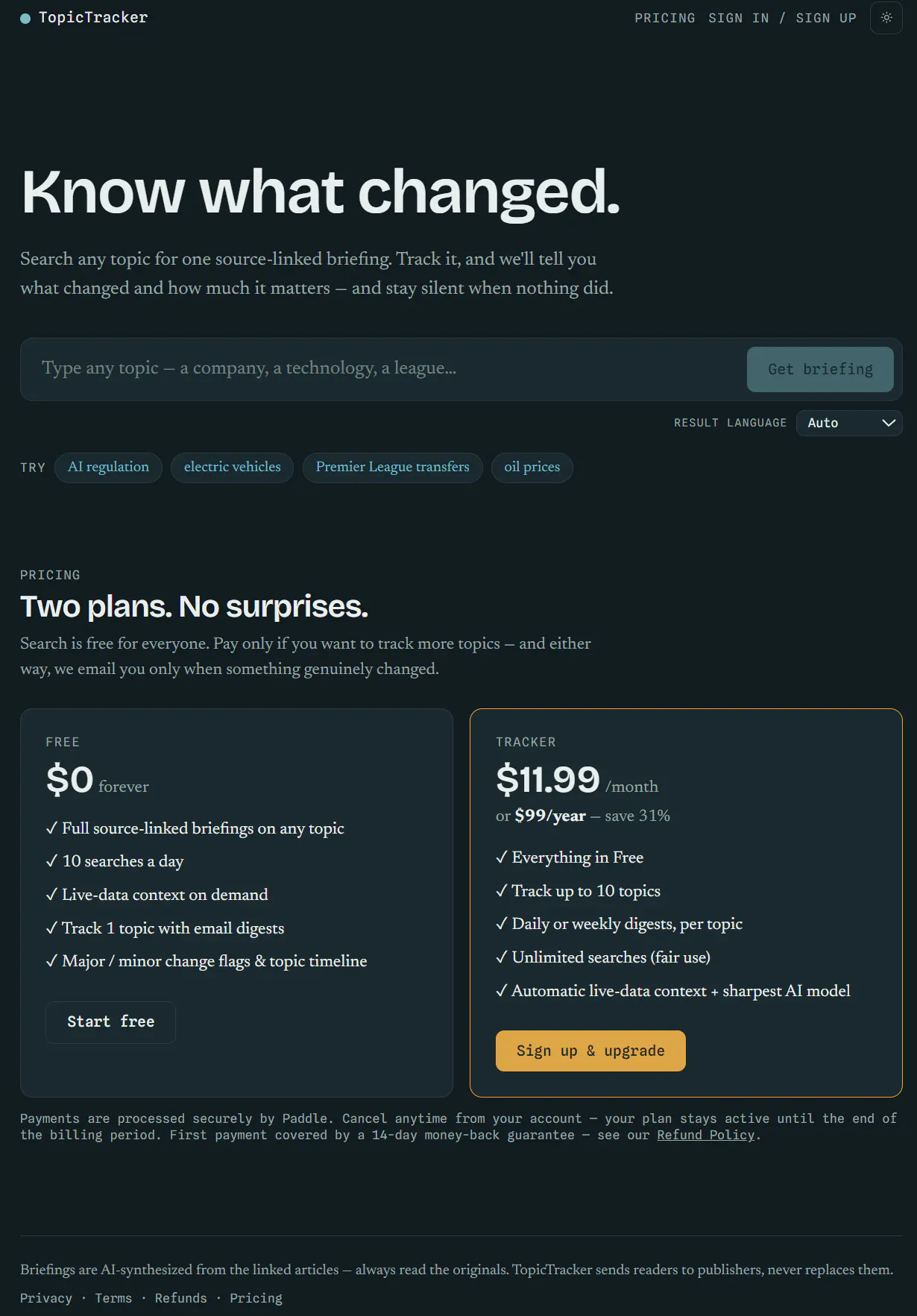 Topic Tracker gallery image