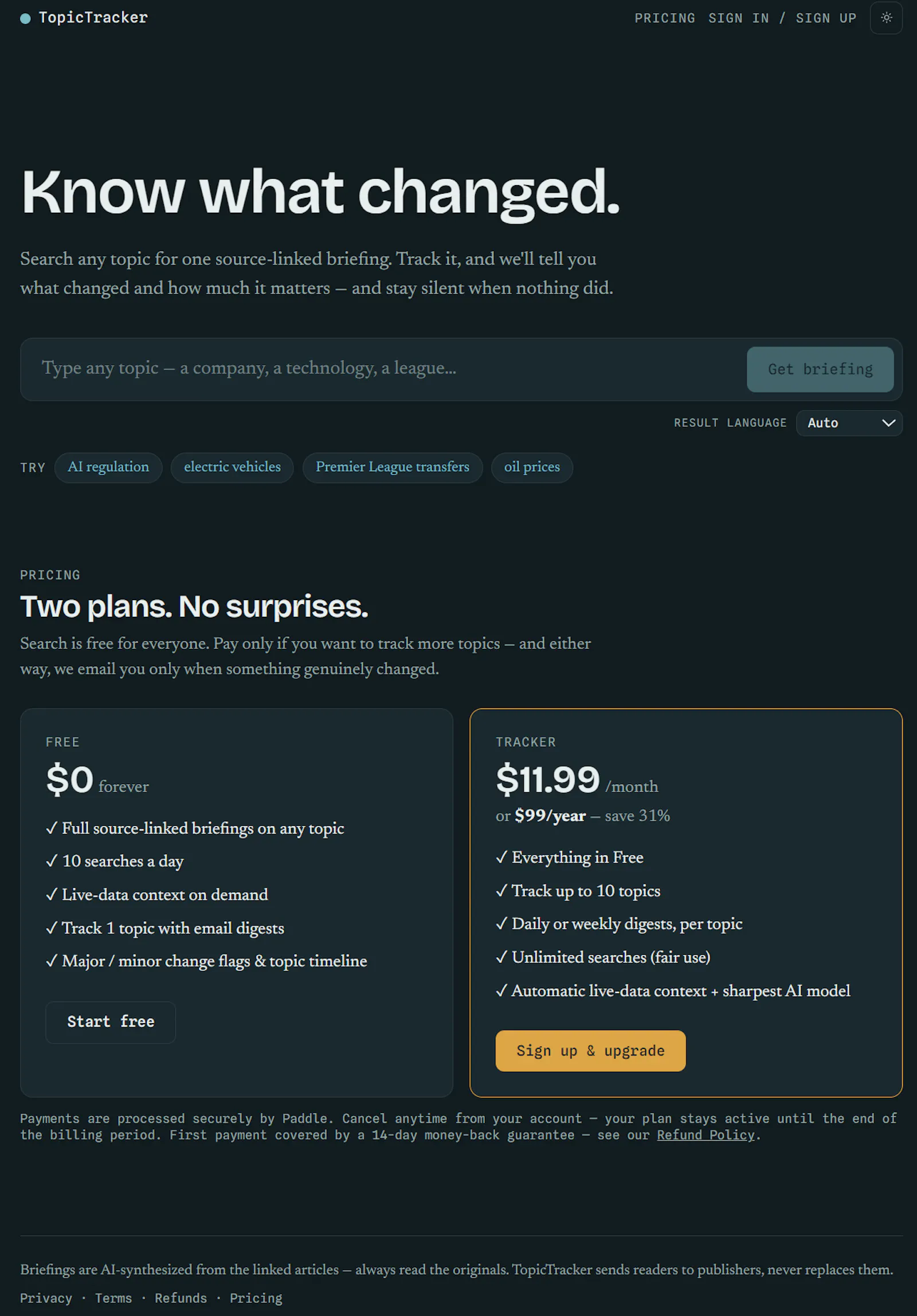 Topic Tracker screenshot 4
