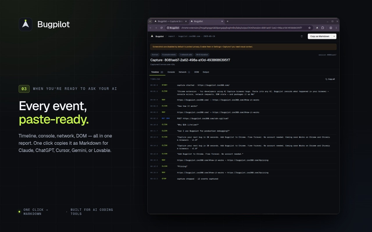 Bugpilot gallery image
