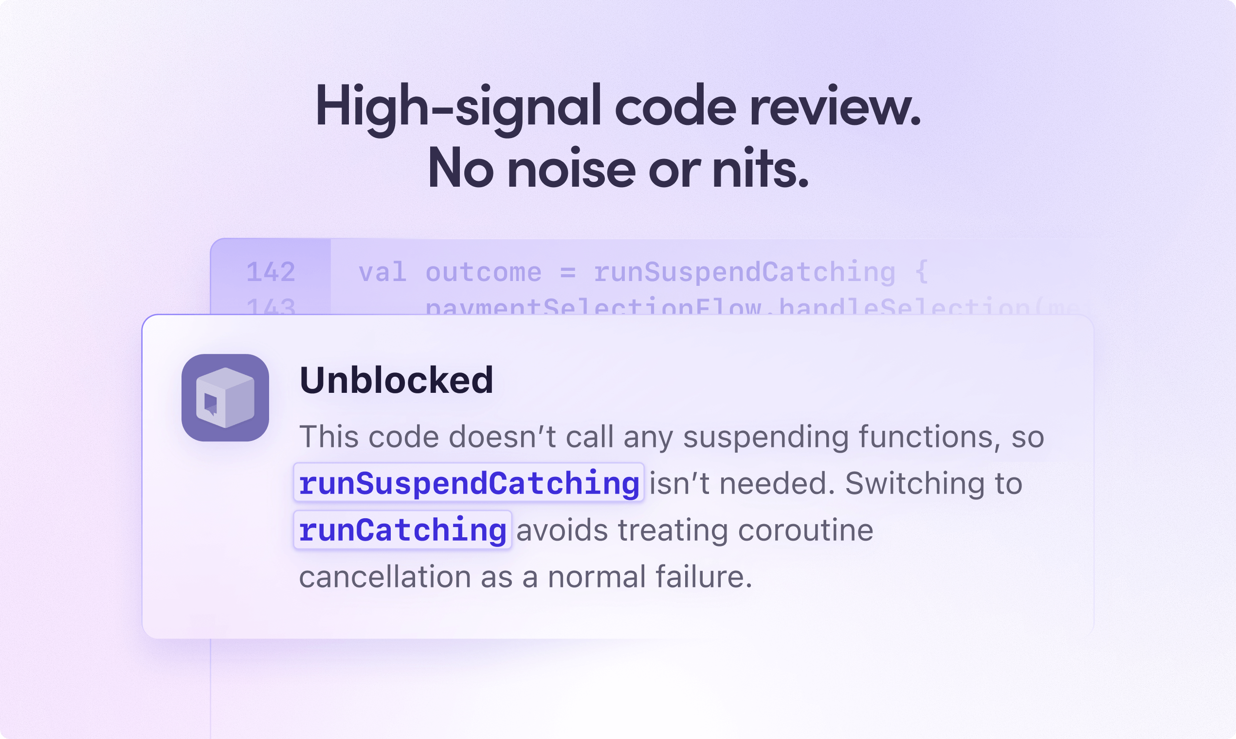 Unblocked Code Review - Main product screenshot demonstrating key features and user interface