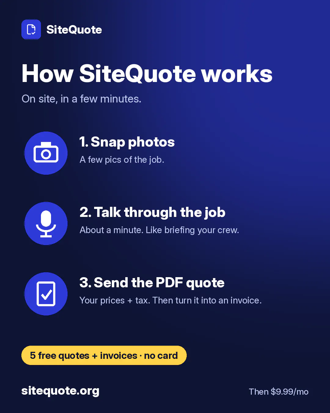 SiteQuote gallery image