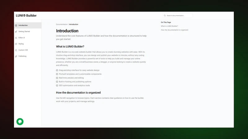 LUNIO Builder screenshot 3