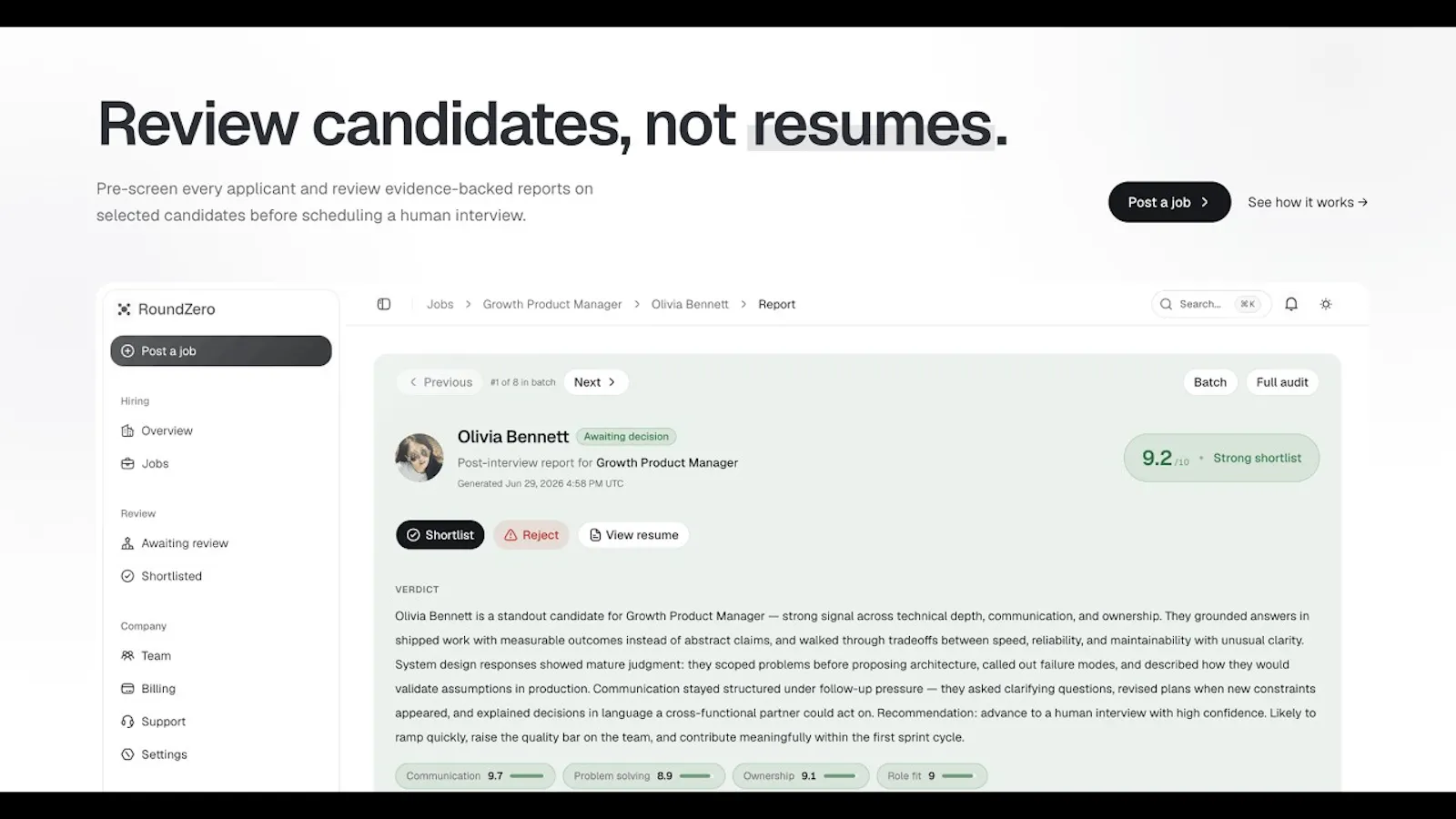 RoundZero screenshot 1 (video preview)