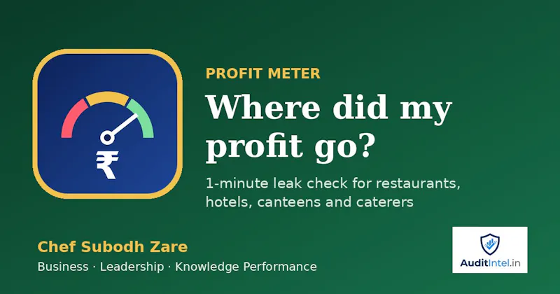 Profit Meter by Chef Subodh Zare screenshot 1