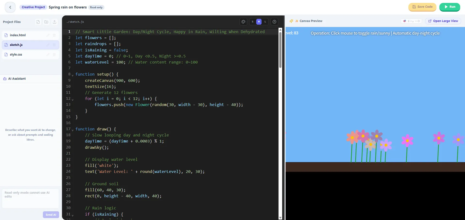 p5.js Creative Coding Playground 截图 1