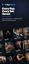 RepExtract - Social Media Workout App gallery image