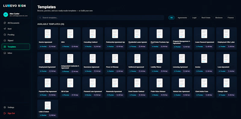 Lumevo Sign screenshot 3