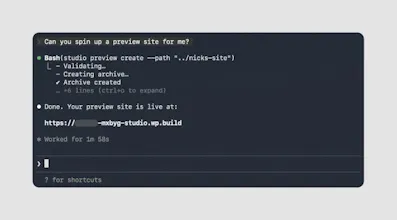 WordPress Studio CLI gallery image
