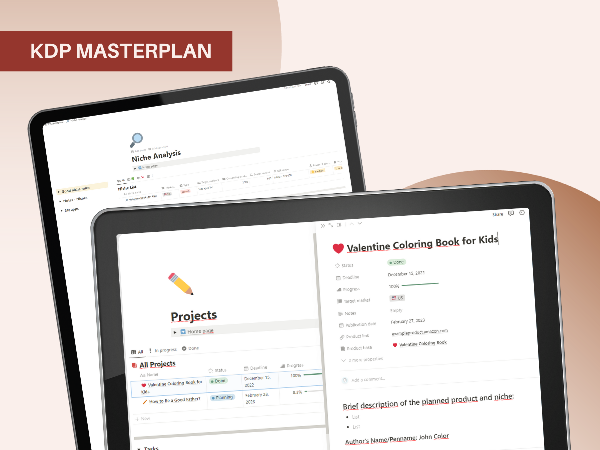 وسائط KDP Masterplan - مساحة عمل شاملة لإدارة أعمال Amazon KDP الخاصة بك 2