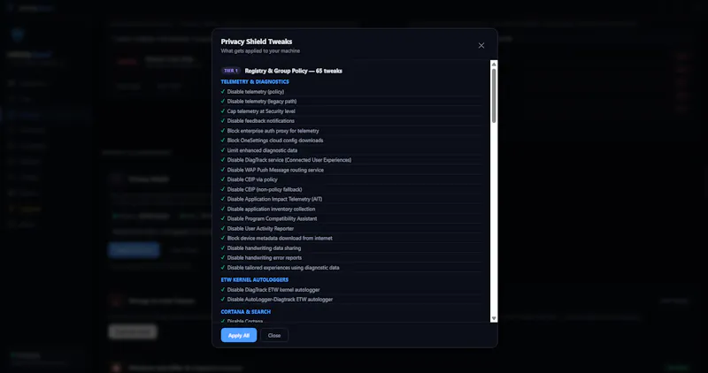 InfinityGuard screenshot 6