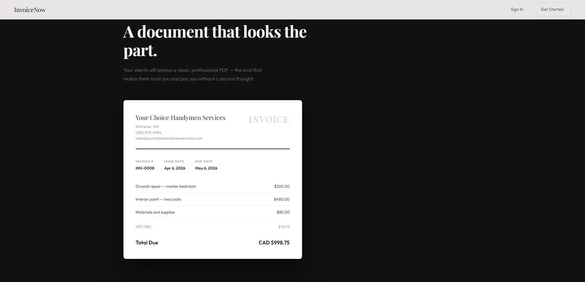 InvoiceNow Professional Invoices gallery image