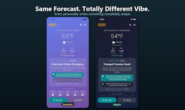 Vibe Weather: Forecasts with Personality gallery image