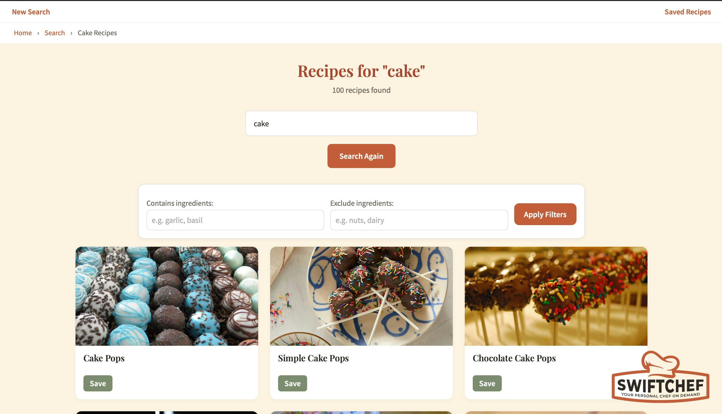 SwiftChef v2 - Screenshot 4 showing product features and functionality