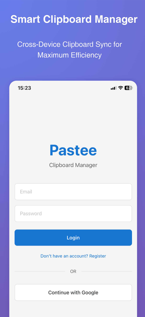 Pastee - Main product screenshot demonstrating key features and user interface