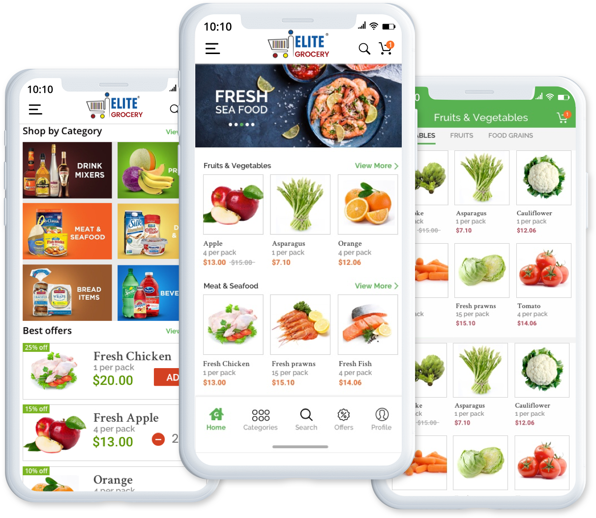Elite mCommerce Grocery App