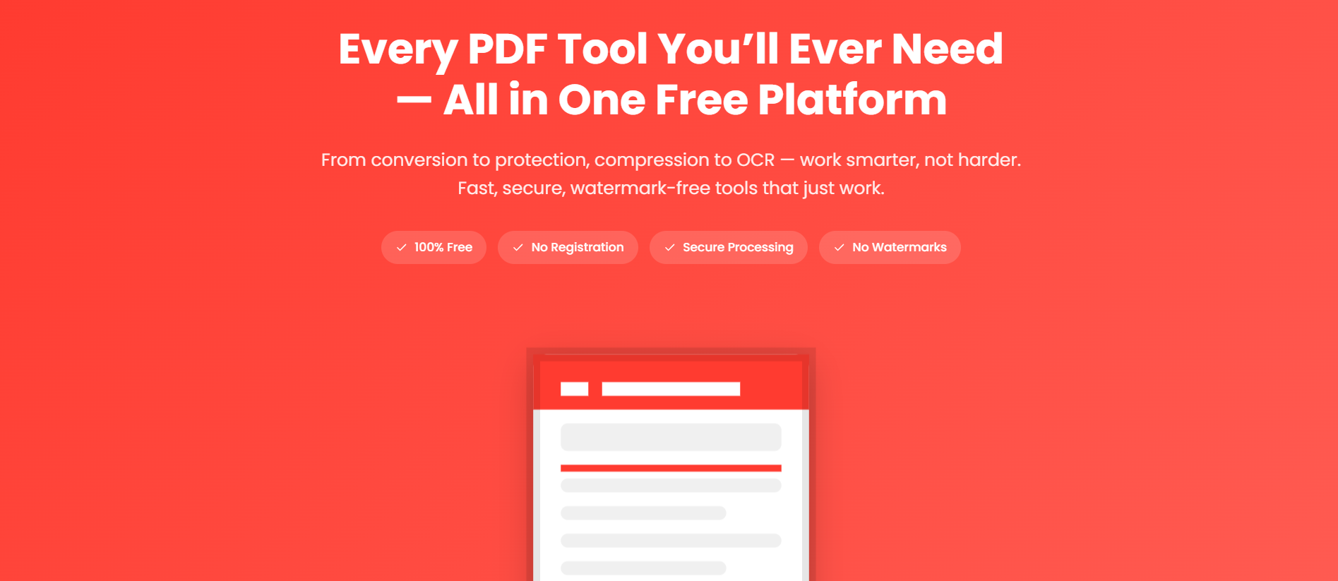 ilovepdf |무료 온라인 PDF 도구 - 무료 온라인 PDF 도구 미디어 1