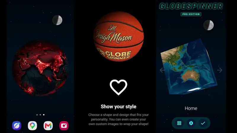 Globe Spinner screenshot 1 (video preview)
