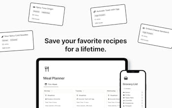 Meal Planner for Notion gallery image
