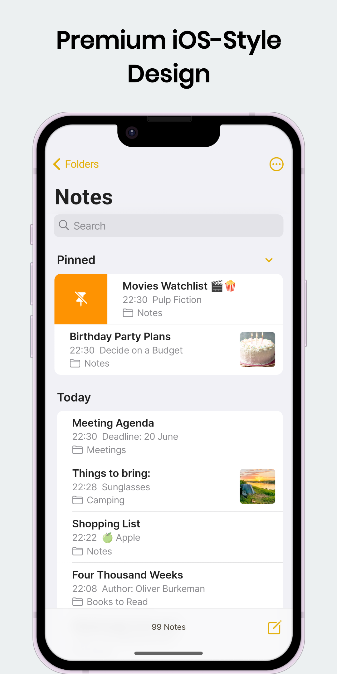 Notlar - Android için iOS notları media 1
