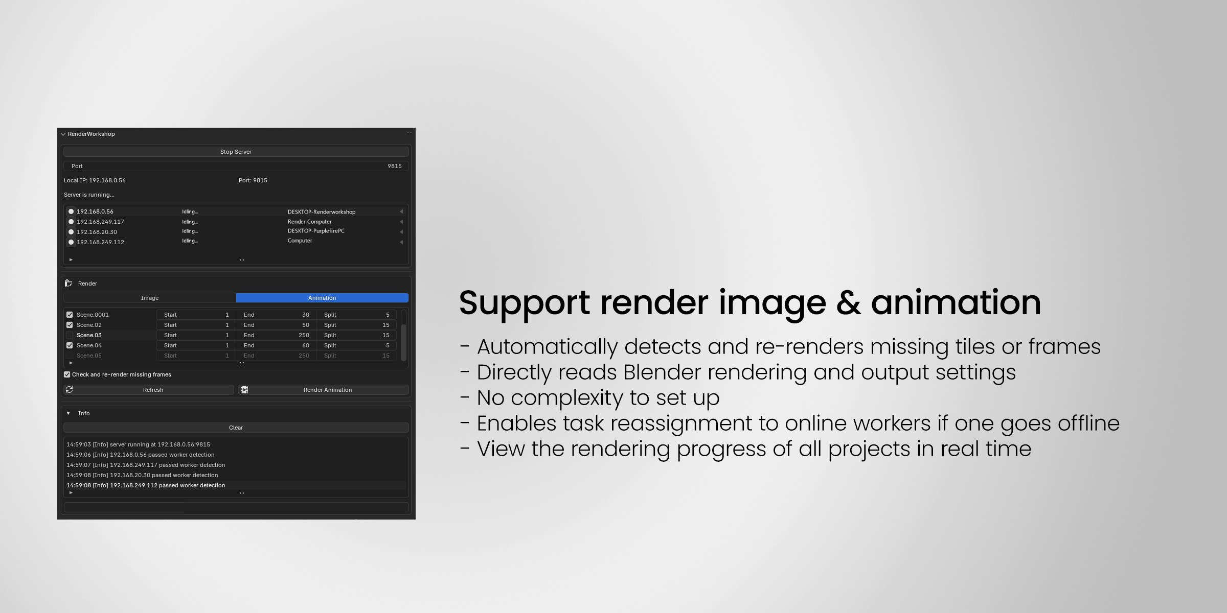 Renderworkshop - Çok cihazlı, dağıtılmış, parti oluşturma sistemi medya 4