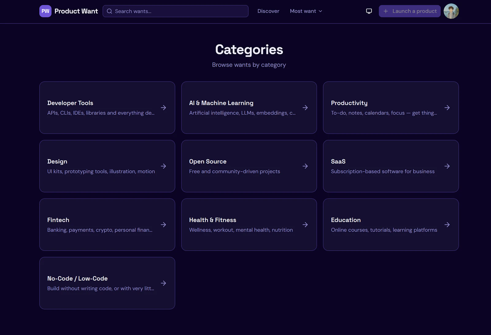 Product Want screenshot 3