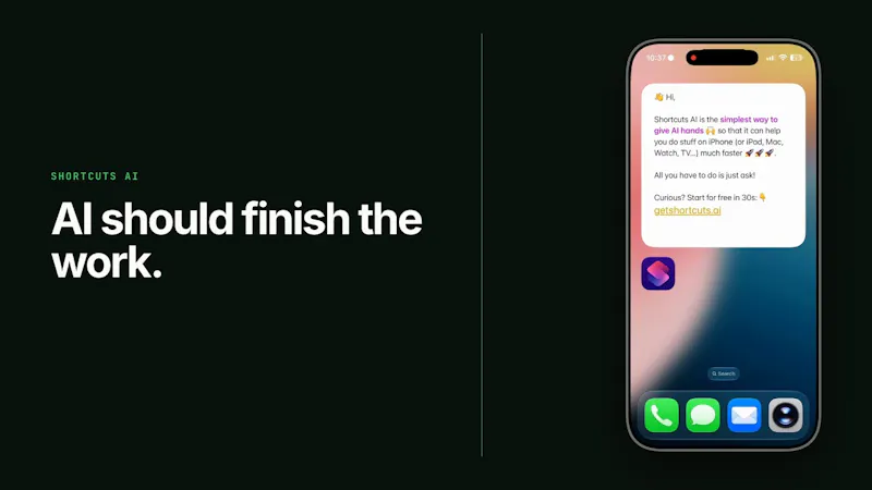 Shortcuts AI screenshot 1 (video preview)