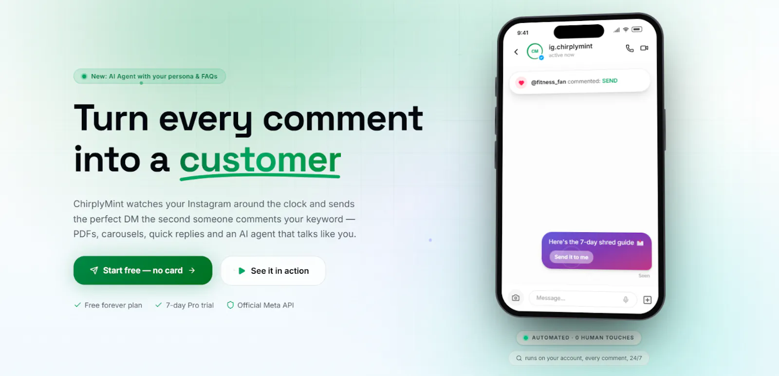 ChirplyMint screenshot 2