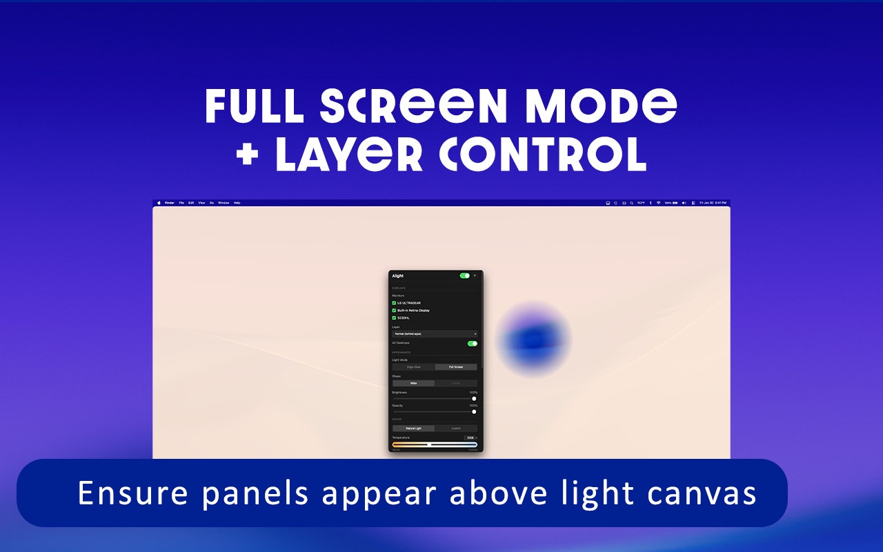 Alight Desktop Ring Light - Screenshot 5 showing product features and functionality