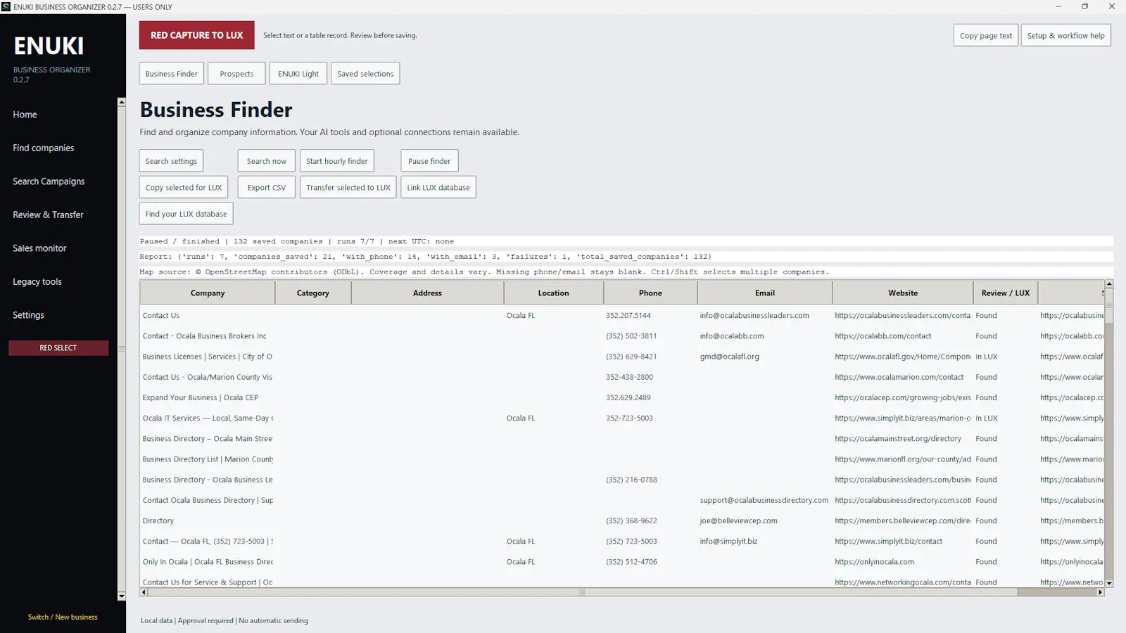 ENUKI Business Organizer screenshot 1