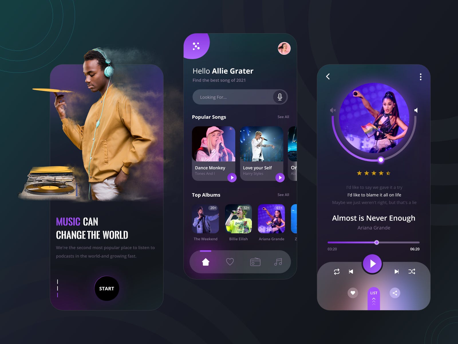 Music Player App Design media 1