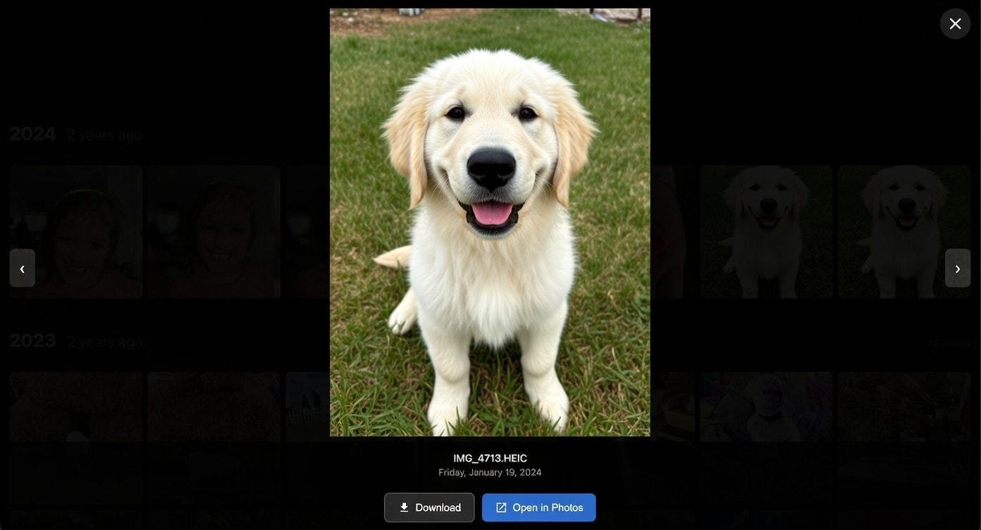 Today in Years - Screenshot 2 showing product features and functionality