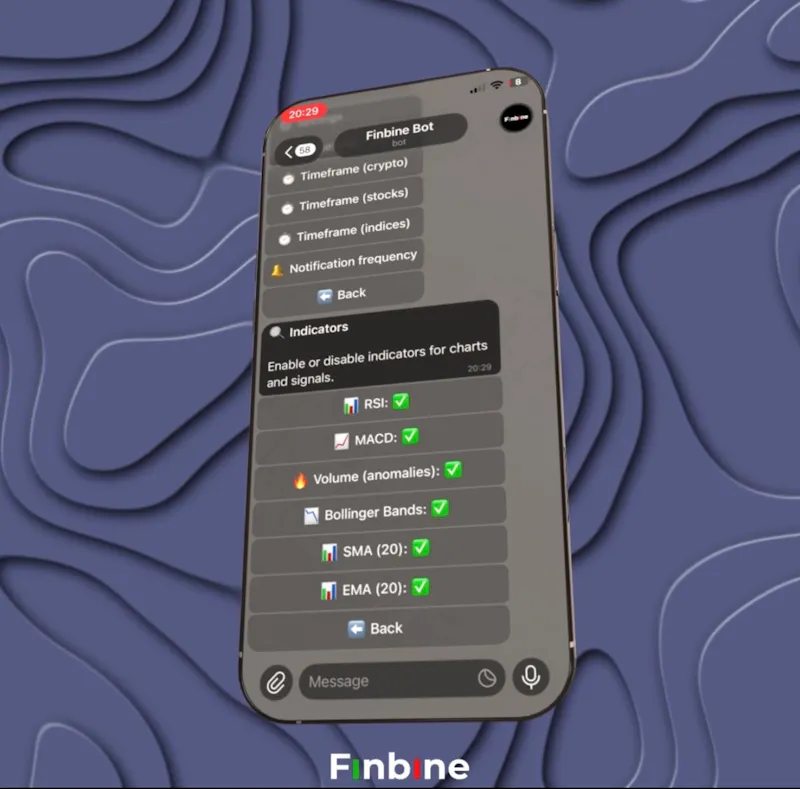 Finbine bot screenshot 2