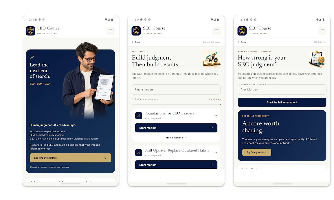 SEO Course App gallery image
