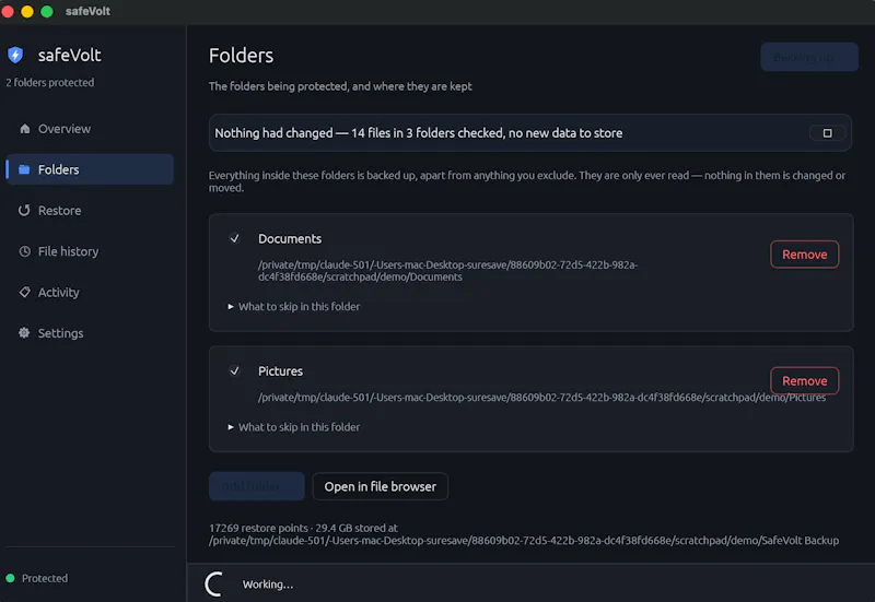 SafeVolt screenshot 1