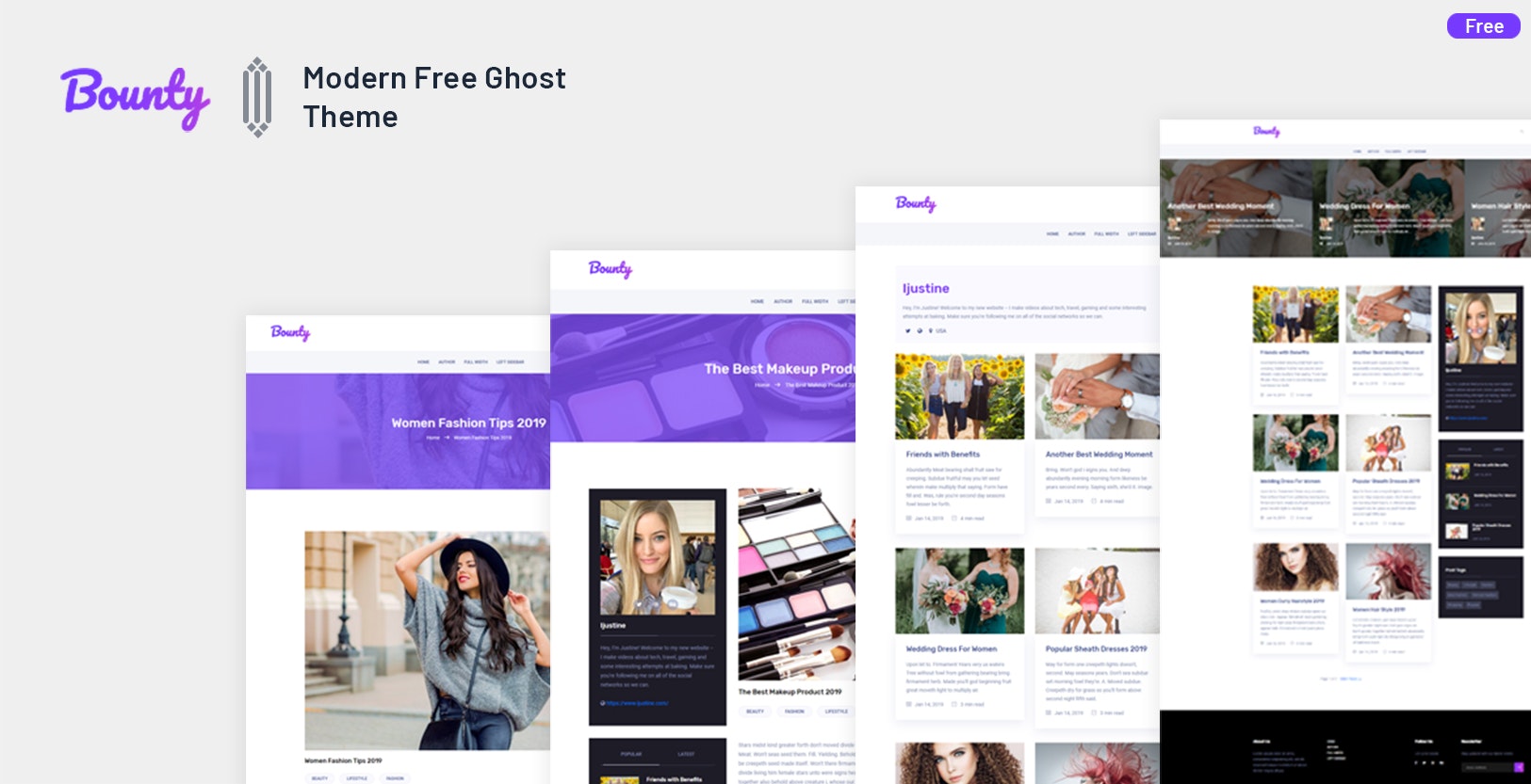 Bounty Modern Free Ghost Theme