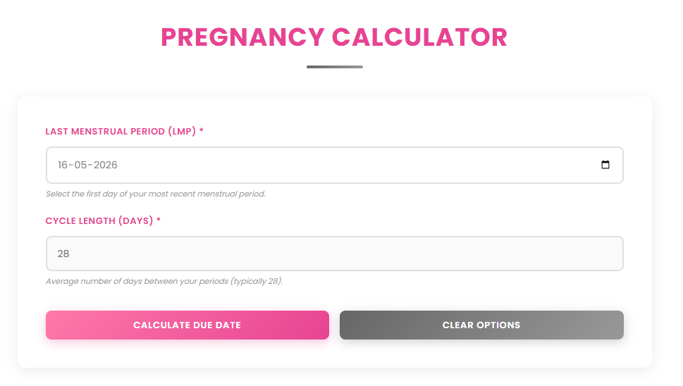 Pregnancy Calculator | Ease Tools gallery image