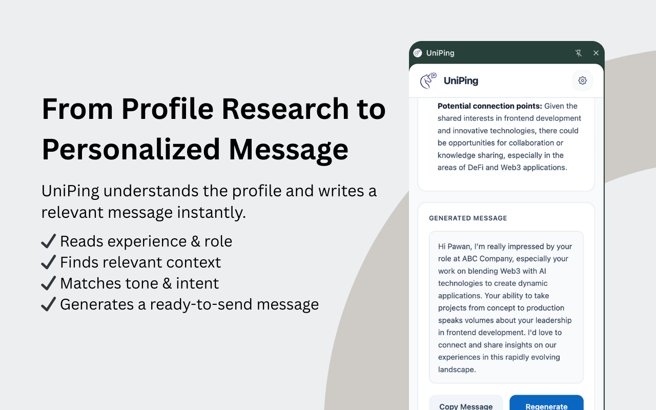 UniPing - Screenshot 3 showing product features and functionality
