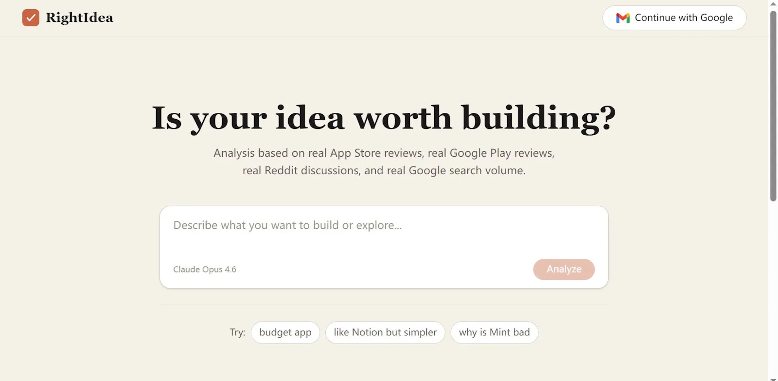 RightIdea screenshot 1